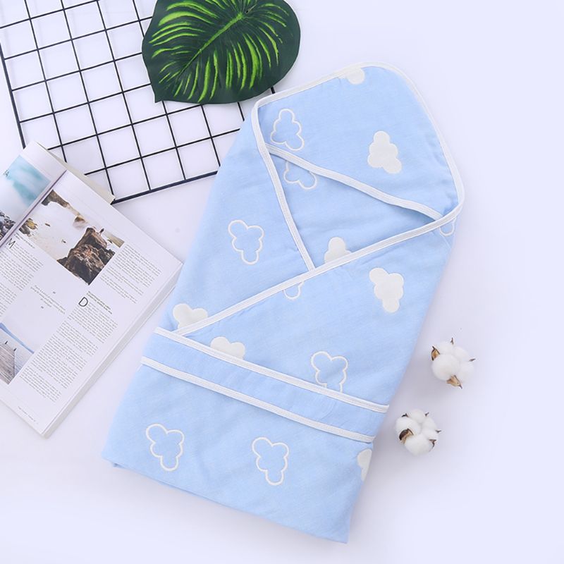 Baby Inbakeren Winter Wrap Slapen Zachte Katoen Vierkante Deken Infant Peuters Badjas Handdoek Leuke Cartoon Patronen: pattern K