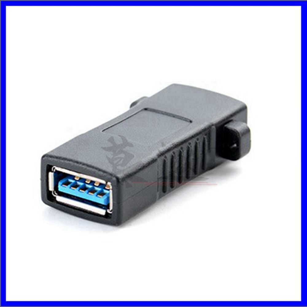 USB 3.0 Female to Female Extension Exteder Coupler Adapter with Panel Mount Holes connector