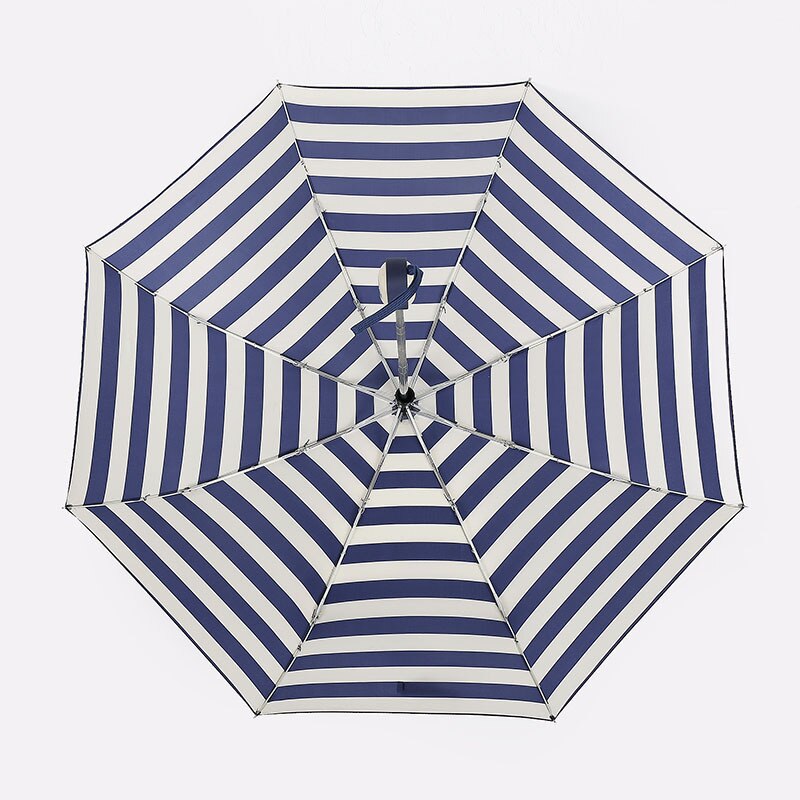 Rayure parapluie pluie femmes moschino femmes automatique pliant parapluie 8Rib coupe-vent parapluie Anti-UV Art Umrella 6U25: Naval stripe