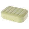 Mini sæbe kasse badeværelse fad plade sag hjem brusebad rejseholder container sød: Grøn / S 7.5cm