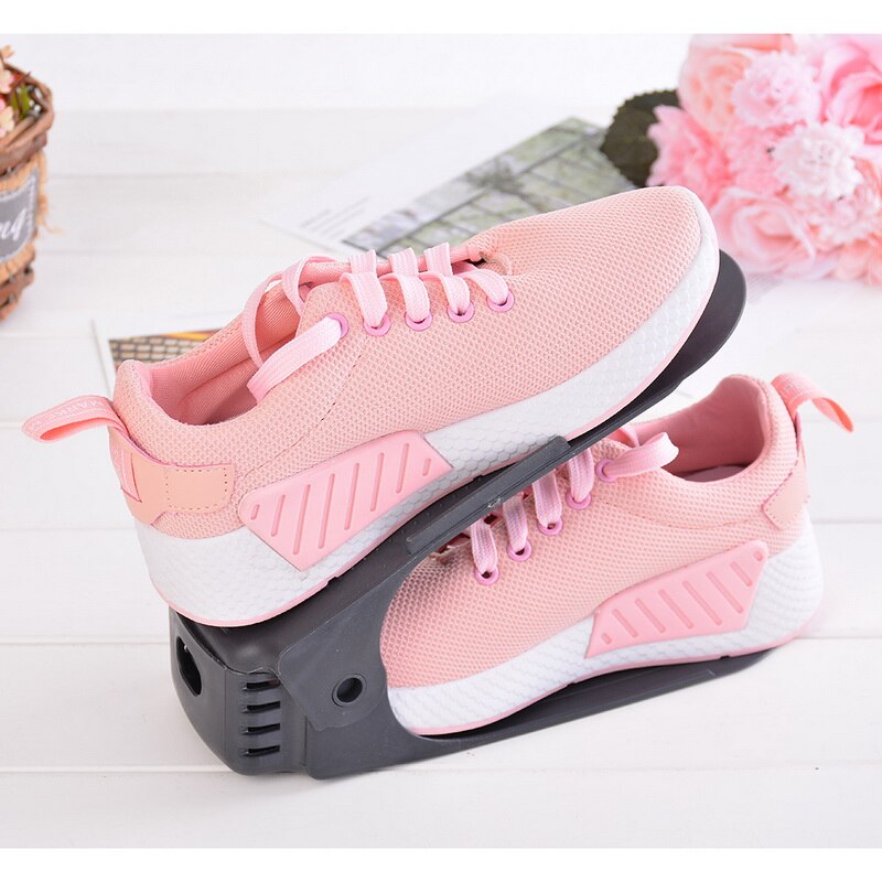 1PC Home Use Shoe Organizer Modern Double Cleaning Storage Shoe Rack Living Room Convenient Shoebox Shoes Organizer Stand Shelf