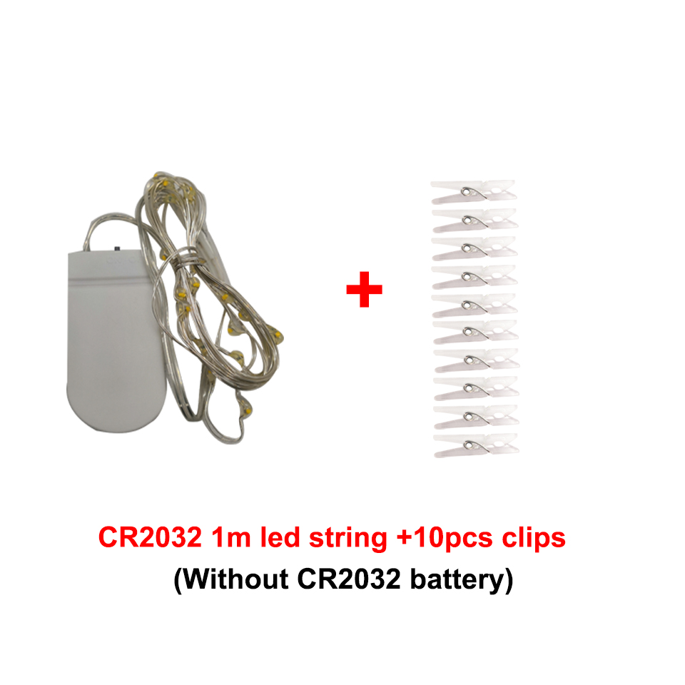 LED-Lichterkette, Foto-Clip, Lichterkette, 10 m, USB, batteriebetrieben, Weihnachtsbaum-Girlande, Dekoration, Hochzeit, 2025, Neujahrsdekoration: Warmes Weiß / Z