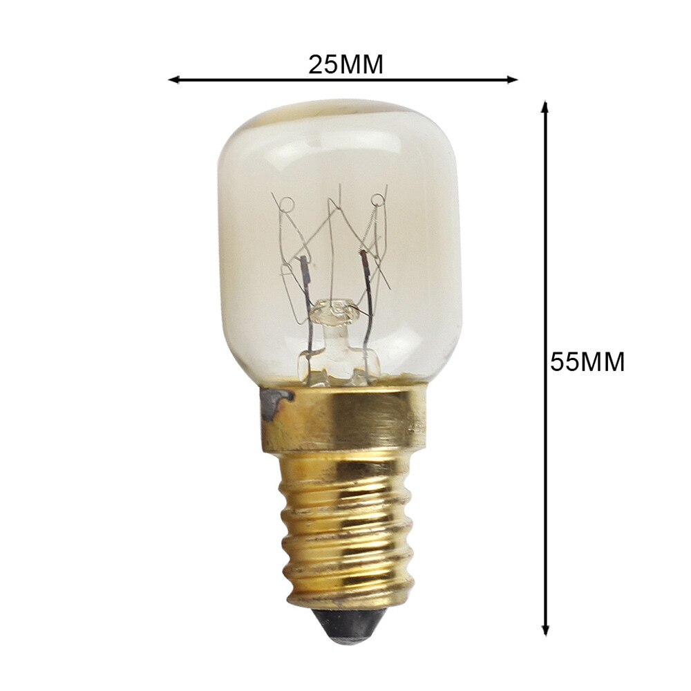 Vintagelll ovnslampe 15w 25w høy temperatur 300 grader  e14 liten skrue munn salt krystall lampe røyk lampe pære