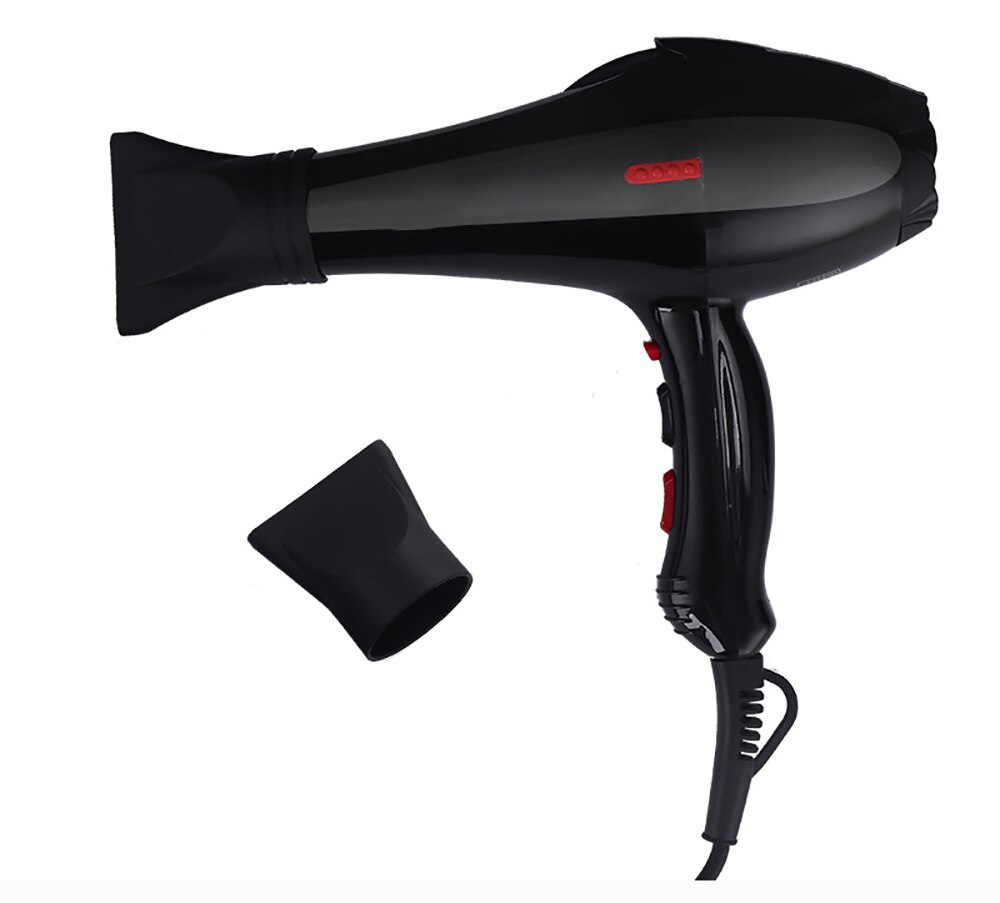 2200W Salon Compact Hair Dryer and Cold Strong Wind 6 Gears Dry Quickly Electric Blowdryer US Plug 1Nozzle: JP