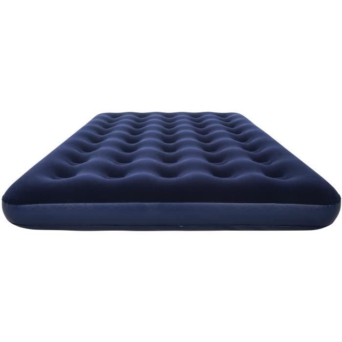 BESTWAY Horizon Colchón inflable doble flocado - 2 plazas - Azul