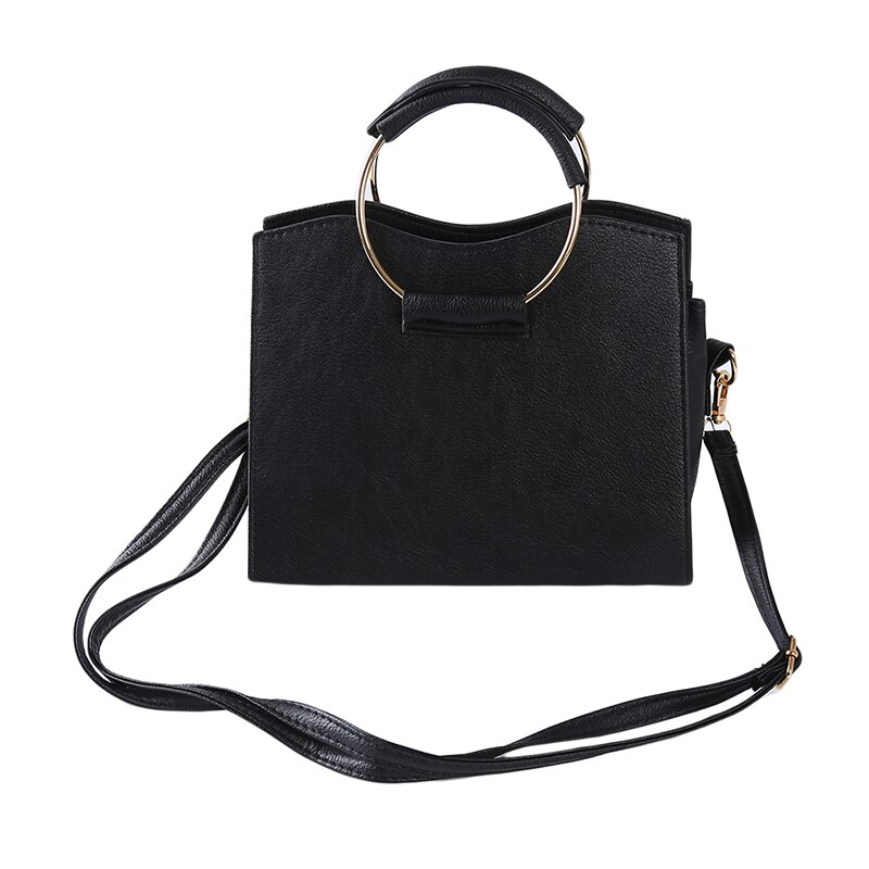 Nouvelle Version coréenne du commerce extérieur femme sac anneau en métal Mini petit sac carré épaule sac à bandoulière marée