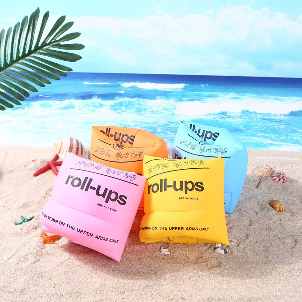 2pcs Adult Children Swimming Arm Rings Inflatable Pool Float Circle Sleeves Pool Buoys Armbands for Floating sleeve Swim Trainer