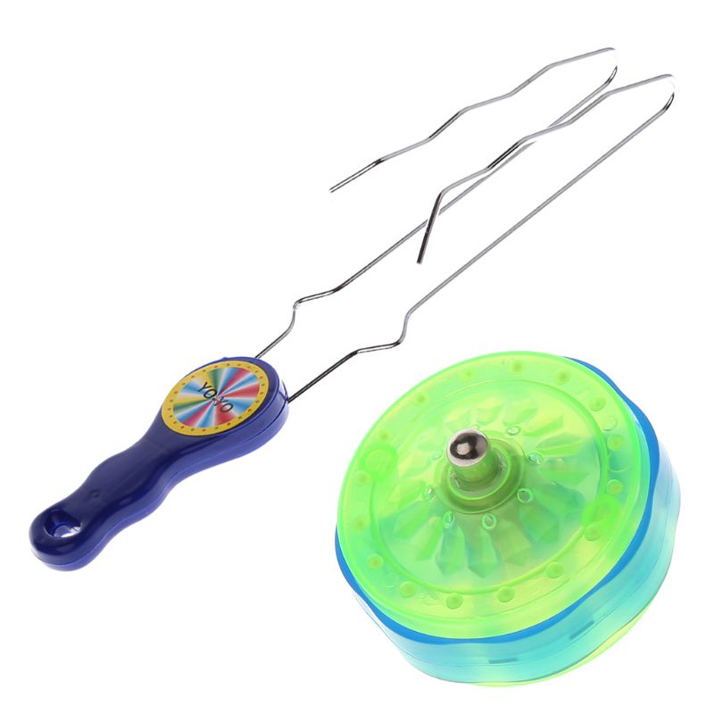 Kleurrijke Led Knippert Magic Rail Rolling Vliegwiel YO-YO Bal Speelgoed Voor Kinderen N1HB