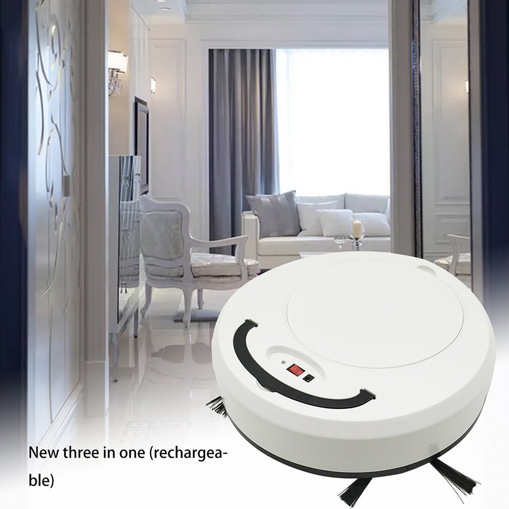 Full Intelligent Sweeping Robot Three-In-One Sweeping Suction Lazy Sweeper Vacuum Cleaner Sweeper 2939: White