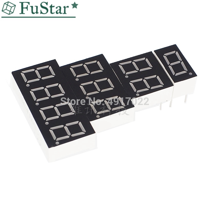 10pcs 7 Segment LED Display 0.36 inch 1 / 2 / 3/ 4... – Grandado
