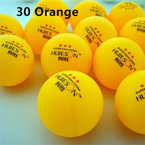 30 50 100 pièces 3 étoiles 40mm 2.9g blanc Orange balle de Ping-pong Amateur formation avancée balle balles de Tennis de Table balle de Ping-pong: 30 orange