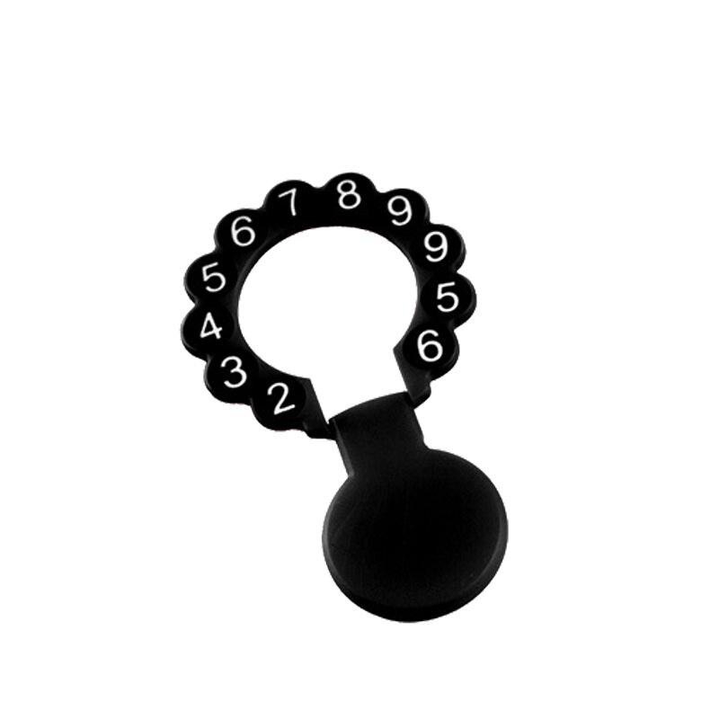 Abs 3 kleuren autostyling tijdelijke parkeerkaart telefoonnummerplaat autosticker met telefoonnummerblad clamshell: Zwart