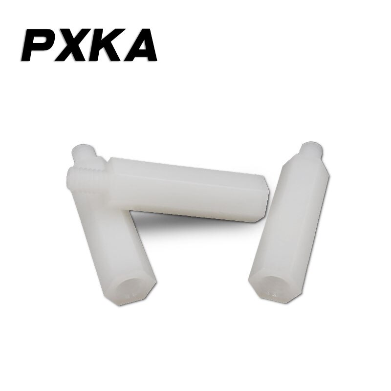 【Single head M2.5】Nylon stud Hexagon isolation column Plastic screw Plastic nylon column