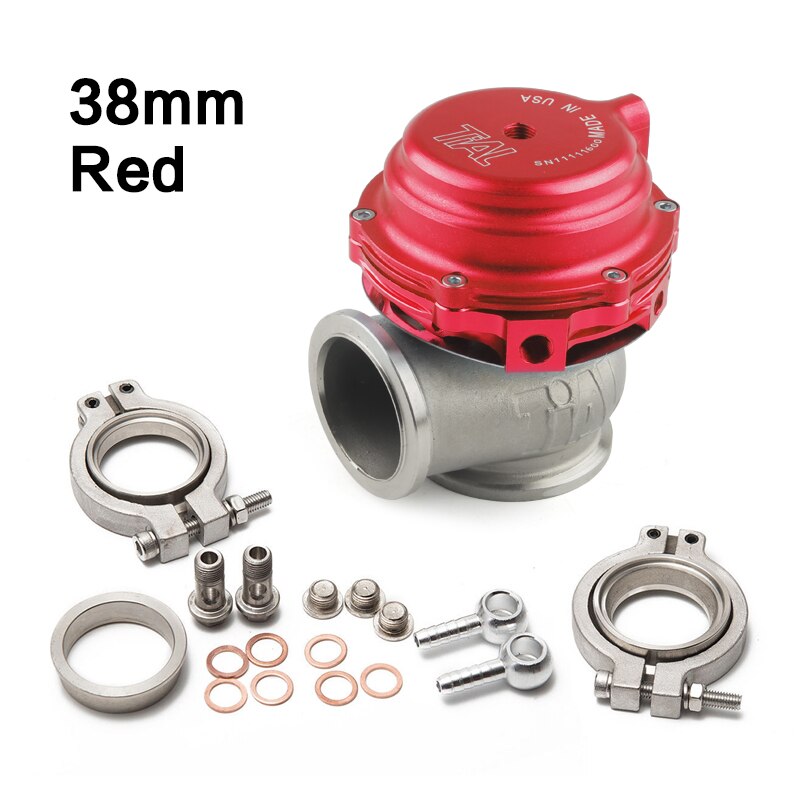 Tial 38mm V-Band Turbo Manifold Performance External Wastegate Compact Style: Red