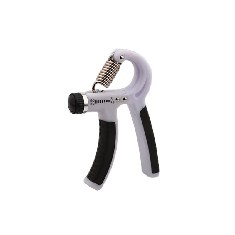 Adjustable R-Shape Countable Hand Grips Strength Exercise Strengthener Gripper Spring Finger Pinch Carpal Expander 5-60kg: Beige
