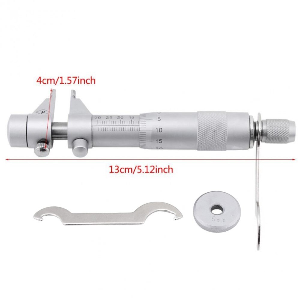 Micrometer Set 5-30mm Range 0.01mm Inside Micrometer Hole Bore Internal Diameter Gage Gauge Measure Caliper Gauge Tool