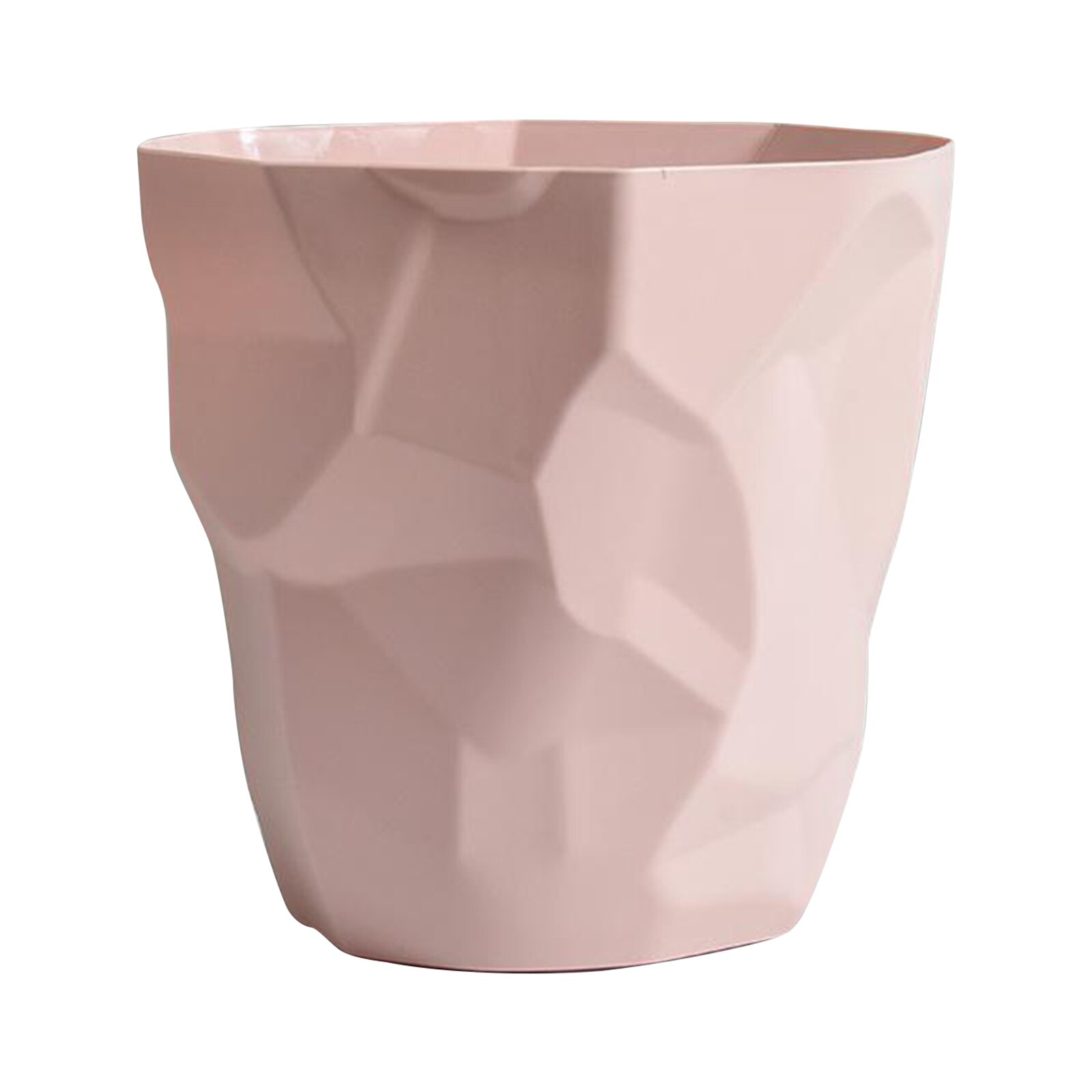 Nordic style pp søppelbøtte papirkurv gjenvinning søppelkurv uregelmessig søppelbøtte: Rosa liten