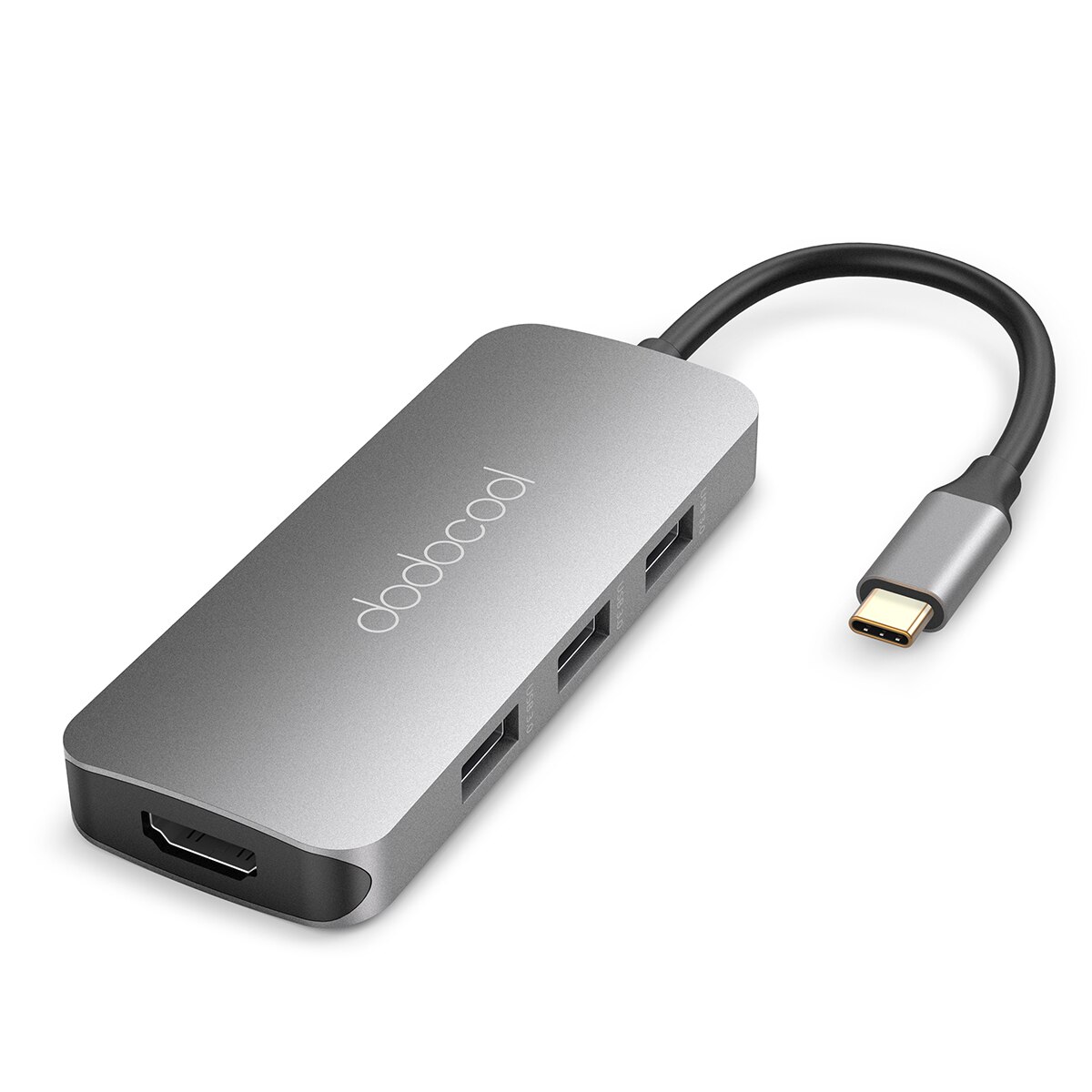 dodocool 7-in-1 USB C HUB aluminum multiport USB C hub pc laptop USB C hub Plug and play hub for your USB C phones laptops pc: Default Title