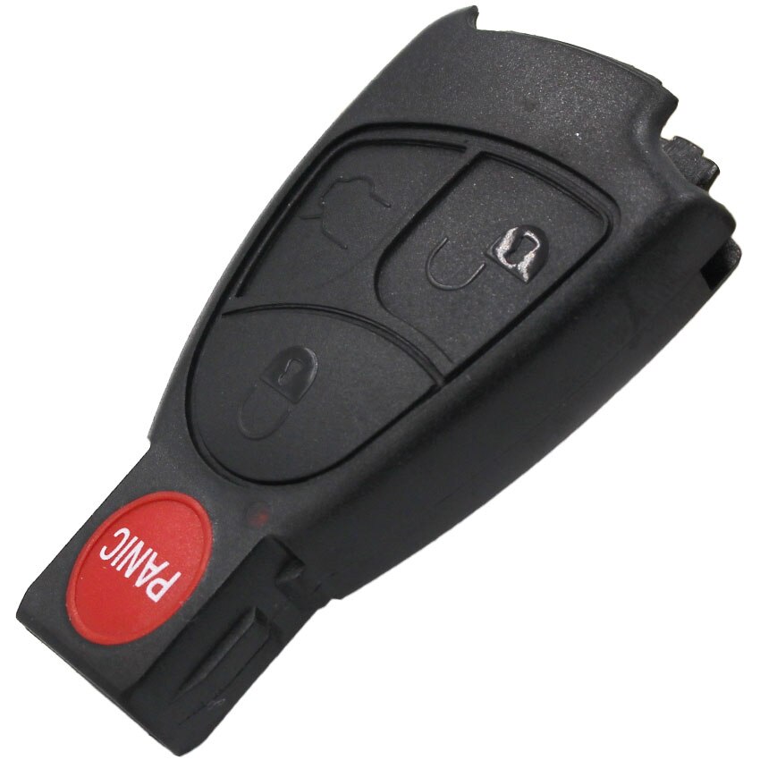 Chave inteligente com botão 3 + 1/4 para mercedes benz c350, benz gl450, benz e320, capa em branco para controle remoto, sem a placa de plástico