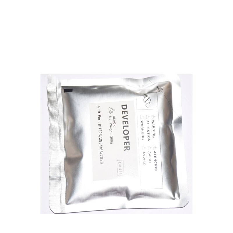 1X compatible Dv411 Developer for Konica Minolta bizhub 223 283 363 423 7828 A202500 Black Developer