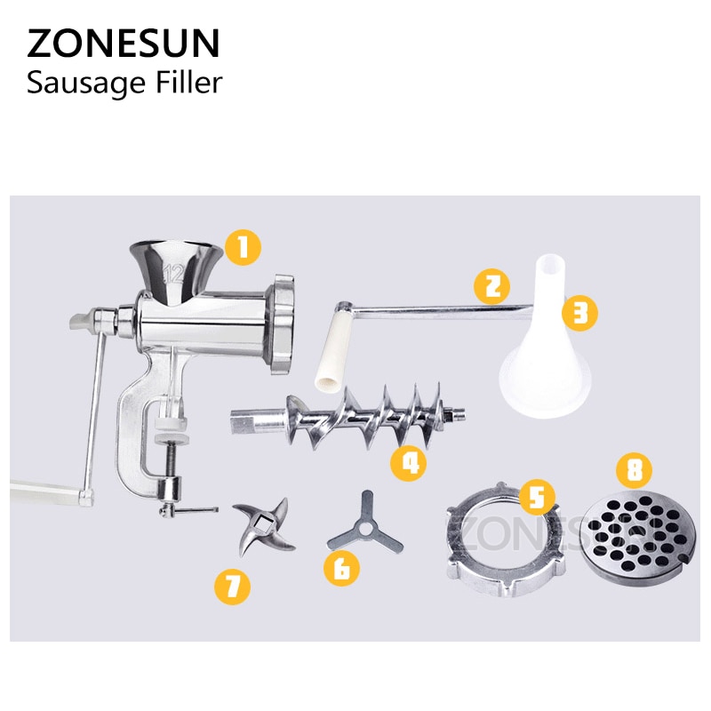 Zonesun Handleiding Worst Machine Vertind Vleesmolen Worst Vuller Worst Stuffer