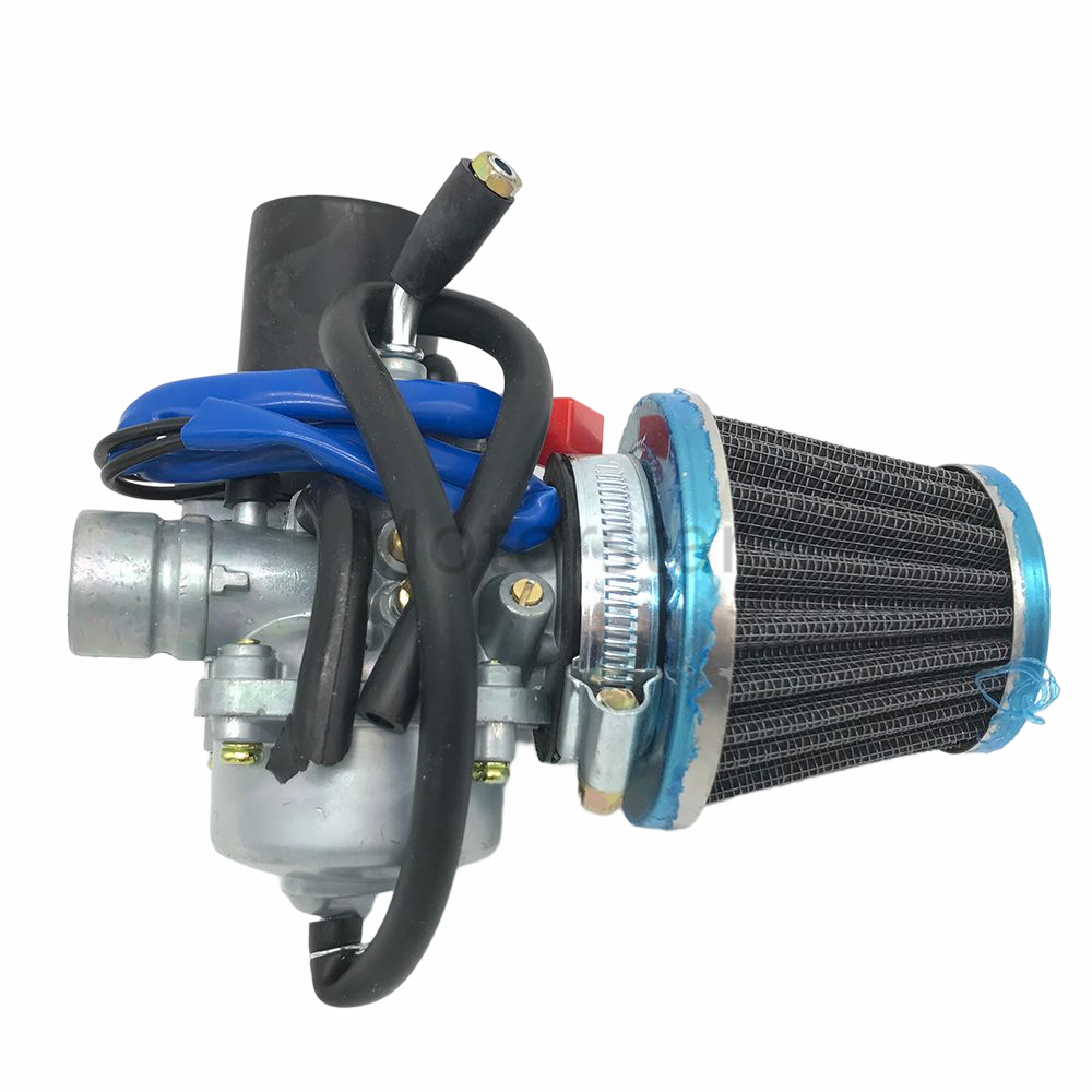 PZ19J 19mm Carburetor W/ Air Filter electric choke Fit For 1PE40QMB Jog 50cc 72cc 90cc