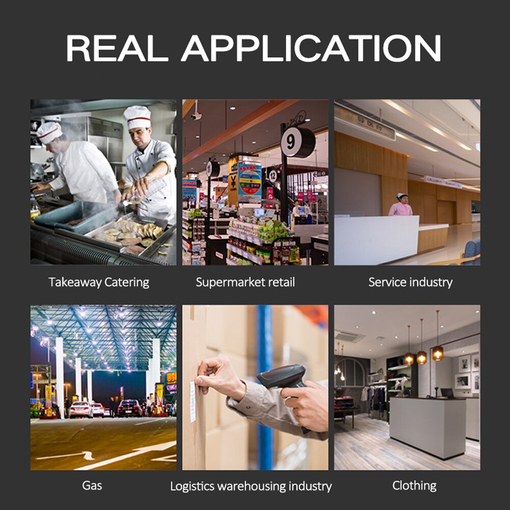 58mm USB Thermal Label Printer Portable Fine BT Printer Qr Code Sticker Barcode Thermal Clothing Label Printers