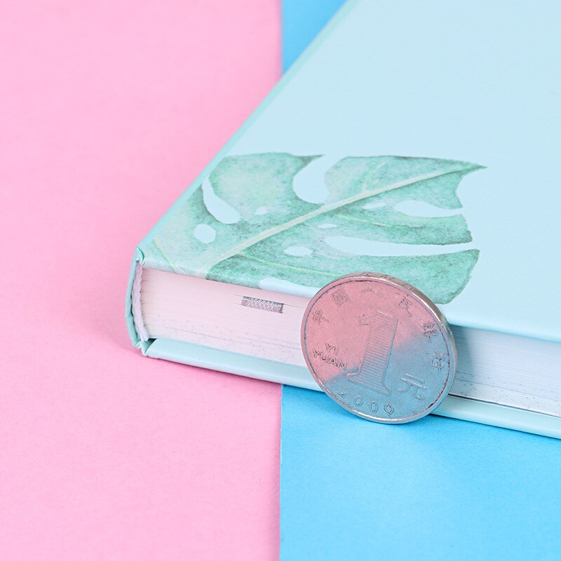 Cuaderno de tamaño B6, cuaderno con cubierta de hoja verde, planificador diario, papelería, página interior, carpeta de anillas, , escuela, suministros de oficina