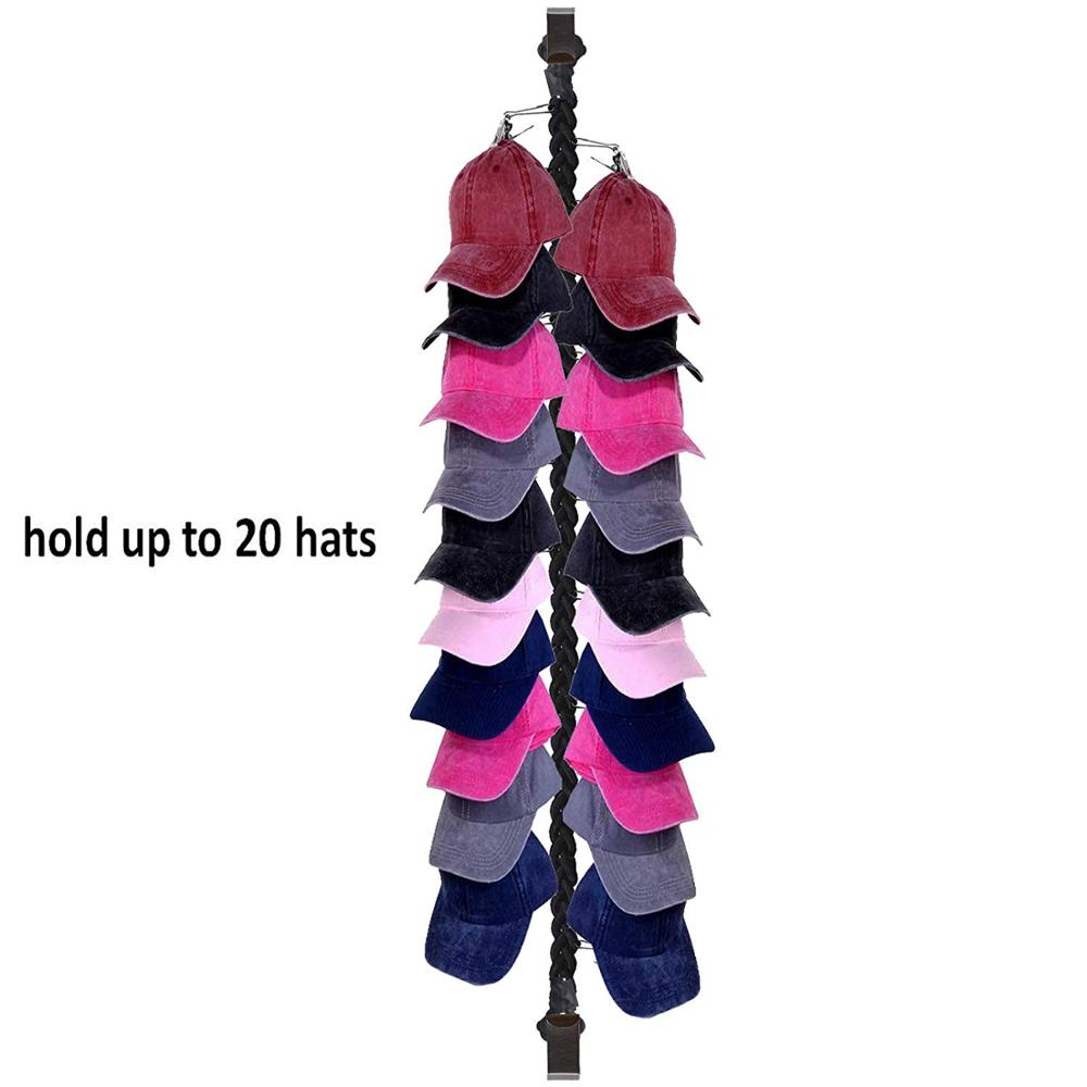 Pmsanzay cap hanger hat hatte baseball cap caps rack arrangør baseball cap holder cowboy hat opbevaring, holder op  to 20 hatte enhver si