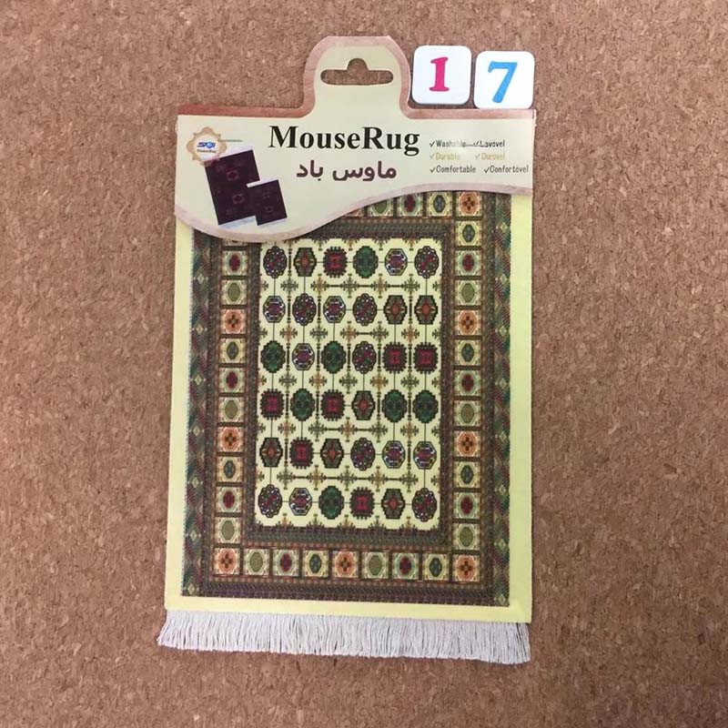 Mouse Pad Small Cute Persian Carpet Laptop Keyboard Disk Mouse Pad White Tassel Rubber Table Mat Doll Carpet Gaming Desk: 17