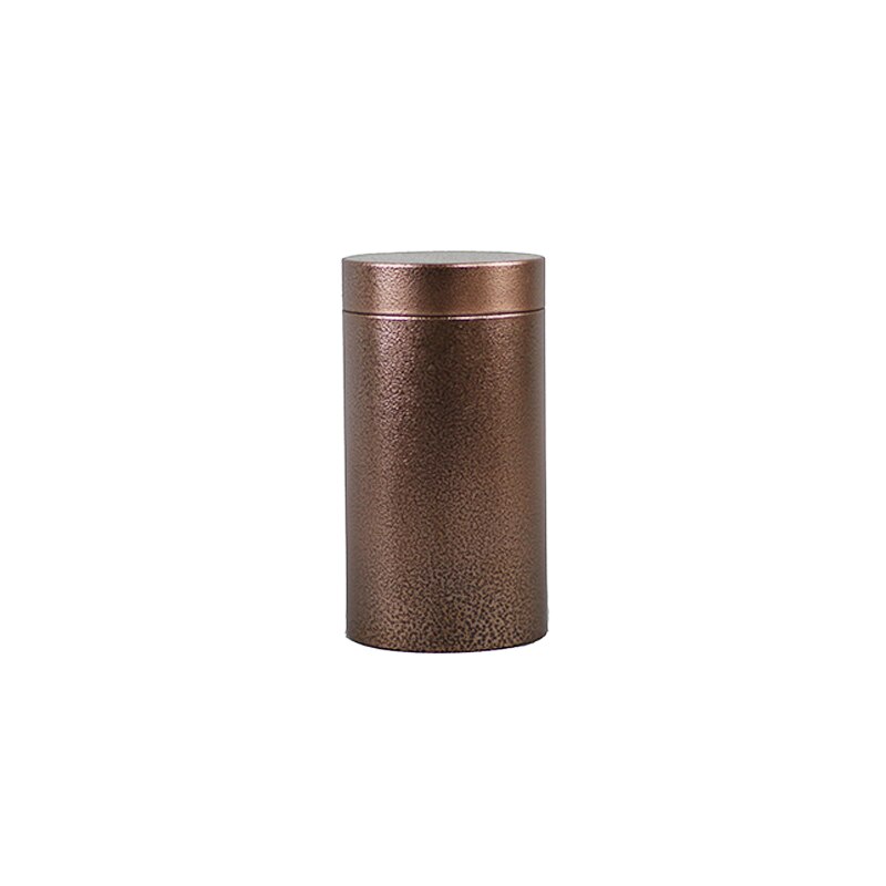Xin Jia Yi Packaging Metal Box 20cm Height Large Cylinder Coffee Tea Set Storage Case Set Package: 8.3cm x 16cm / Brown