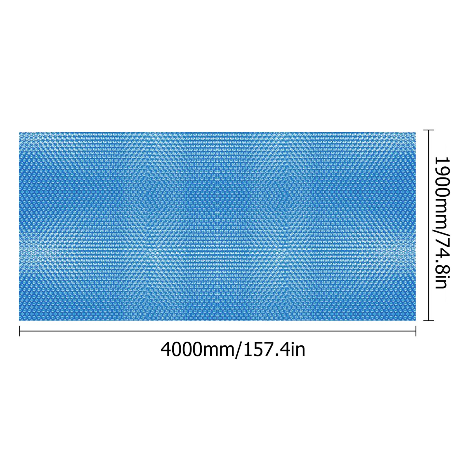 Pool Solar Tarpaulin Thick Solar Film CoverPool Cover Solar Tarpaulin Swimming Pool Protection Cover Heat Insulation Film: 1.9X4m