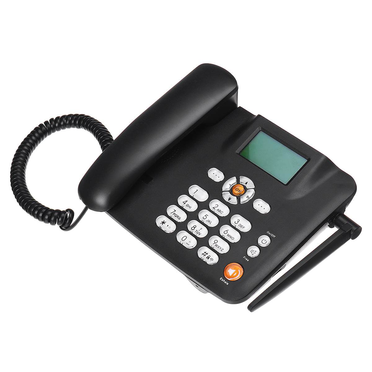 thumbnail image 2 of Bisofice Wireless GSM Desktop Phone – Dual SIM Card Cordless Telephone Q6U6 2 of 5