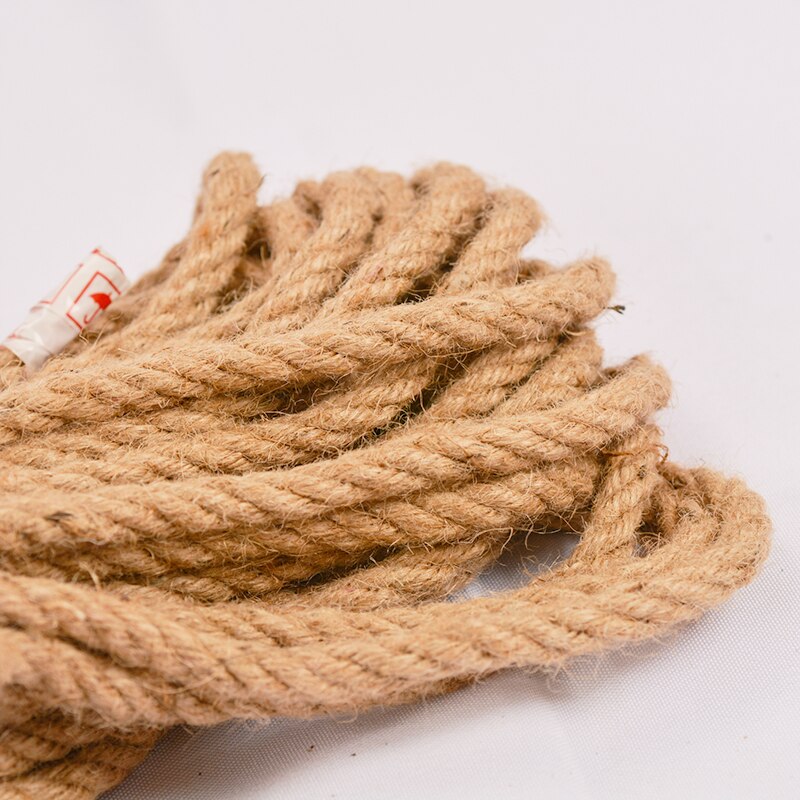 10mm 3-50m duurzaam gevlochten jute touw natuurlijk hennep touw decoratie kat huisdier krabben huis kunst decoratie doe-het-zelf handgemaakte accessoires