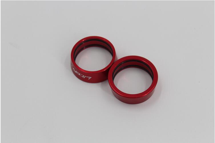 Litepro lenker gerade griff Bar halt kragen abstand Ring 25,4mm lenker Aluminium legierung abstand-ringe faltrad: rot