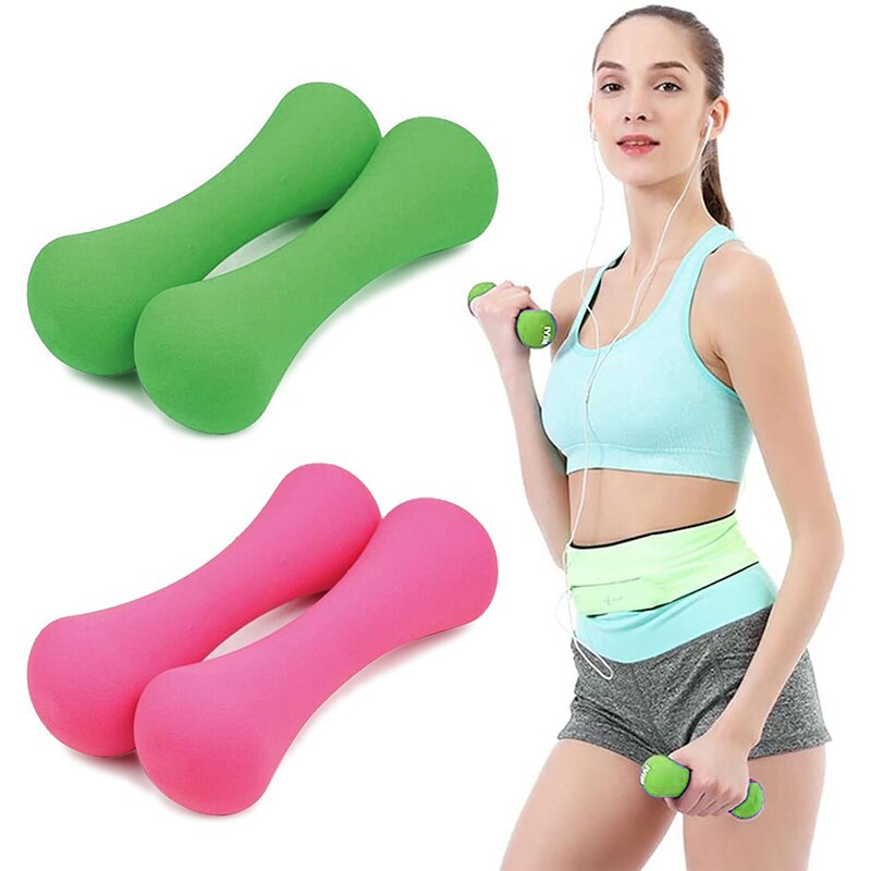 Haltère osseux 2 pièces pour femmes, poids, équipement d'entraînement physique, bras fin, poids, musculation en intérieur, 750g