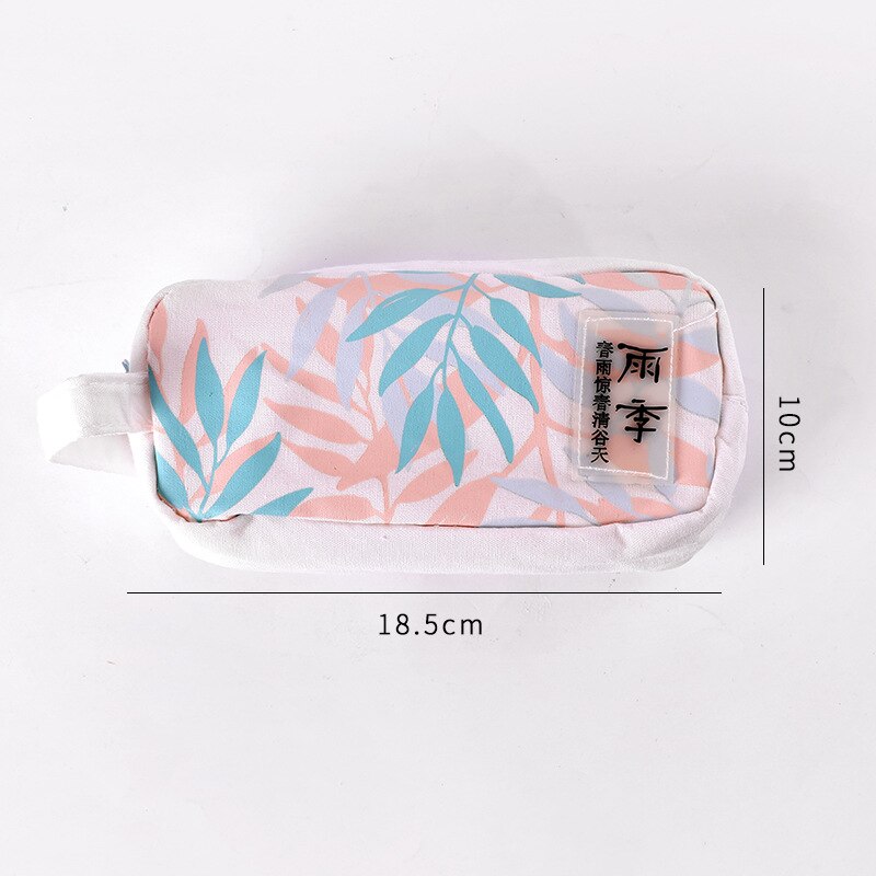 Large Capacity Canvas Pencil Cases Cute Kawaii Bear Pencil Box Big Pen Case For Girls Korean Stationery Office School Supplies: 4