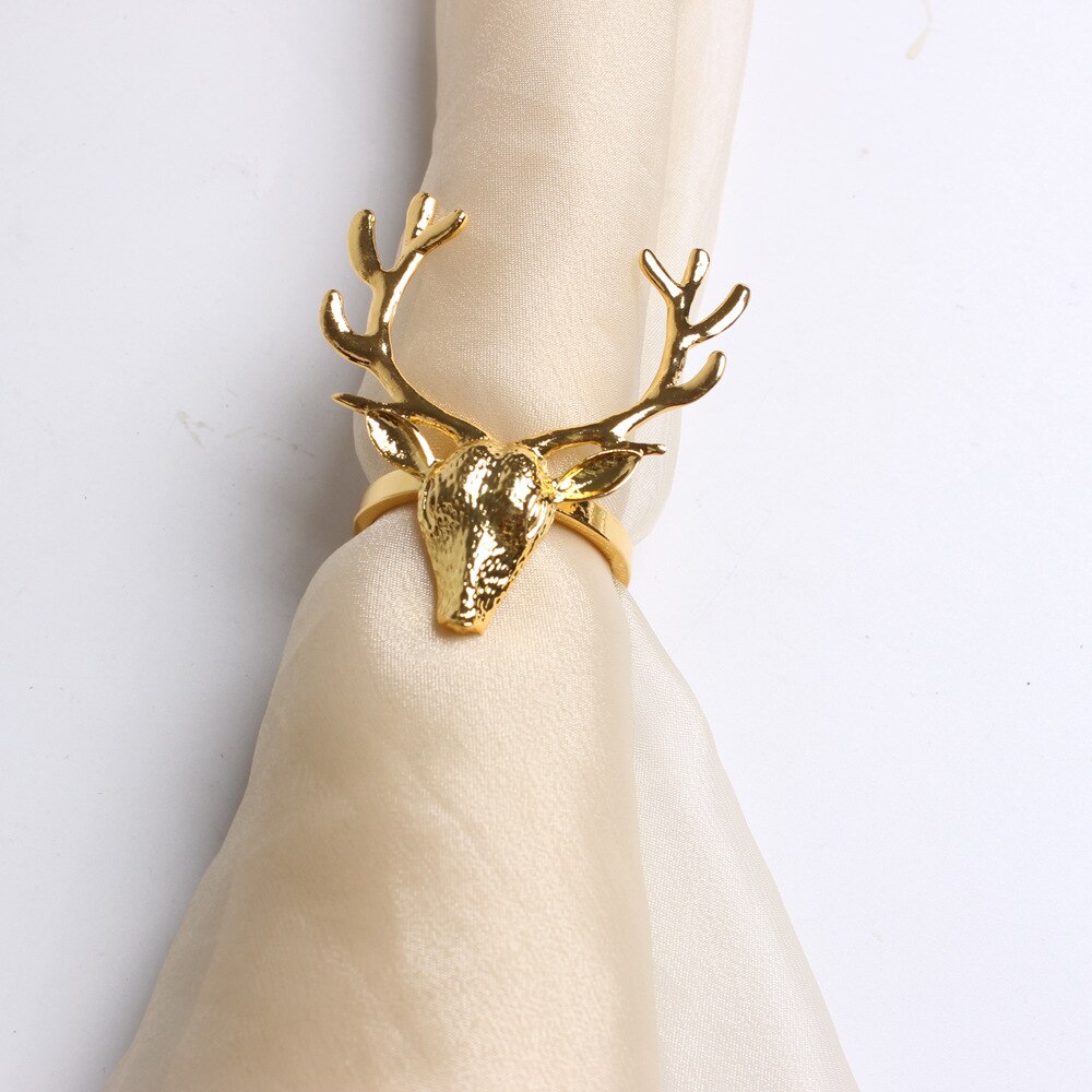 10 stk christmas fawn hode serviettring julebord dekorasjon gevir serviettspenne elg papir serviettring