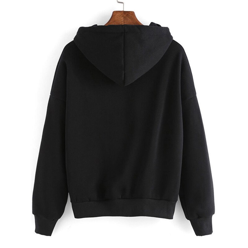 Hoodies Women Female Long Sleeve Print Hooded Sweatshirt Hoodie Tracksuit Sweat Coat Casual Sportswear S-3XL Hooded