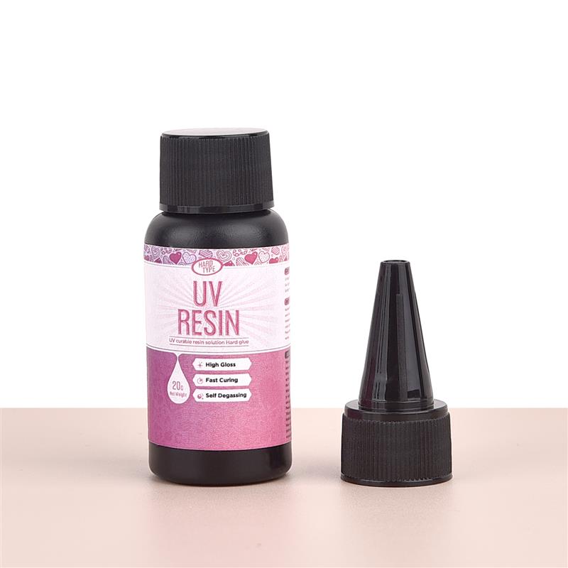 10/25/30/50/60g uv-hartslim snabbtorkande klart hårt epoxihartslim smyckestillverkning transparent uv-lim ultraviolett härdande: Rödbrun