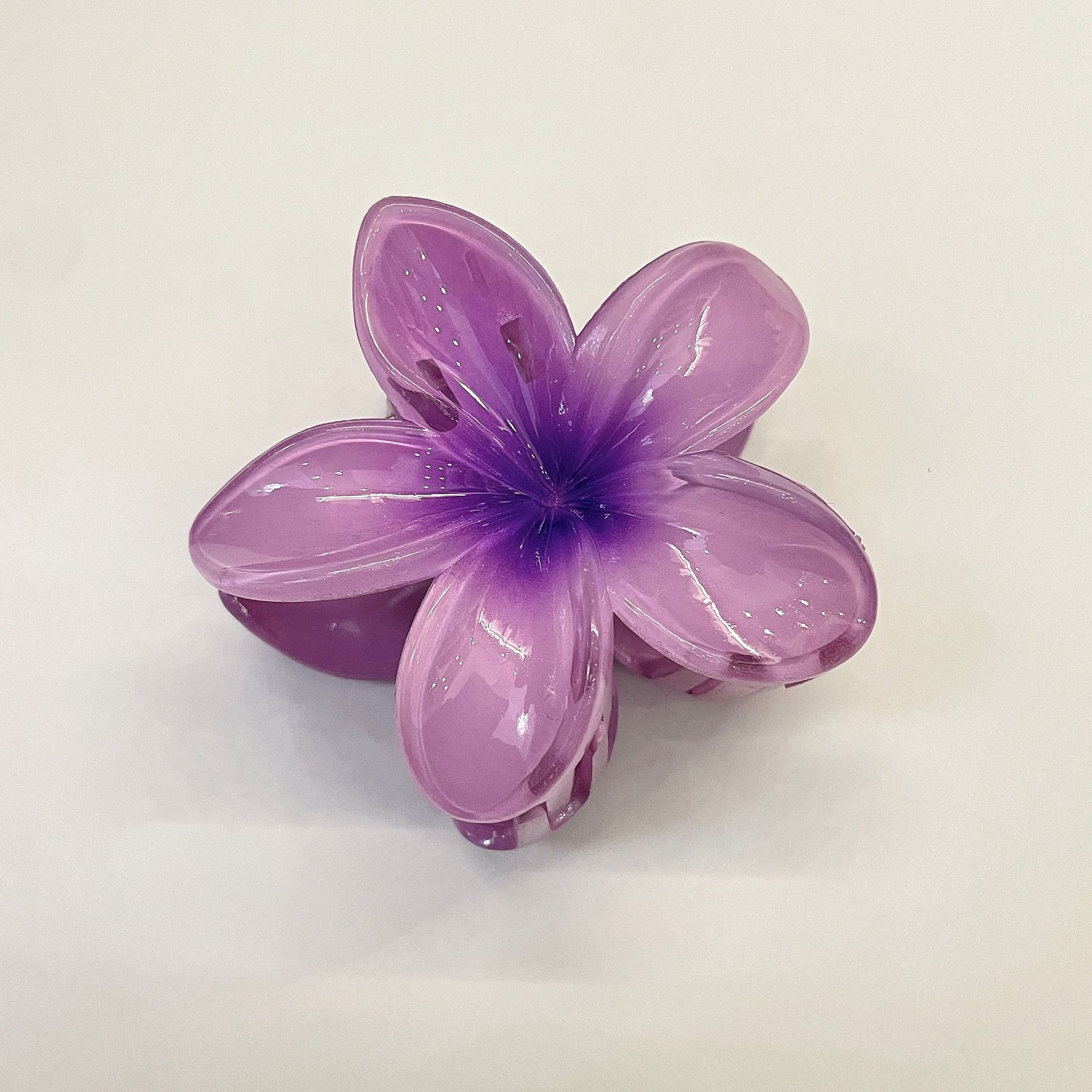 Vacation Egg Flower Hair Clips Hawaii Beach Claws Bohemian Hairpin for Girls: Silver