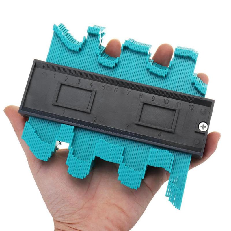 VKTECH 5 Inch Plastic Profile Print Gauge Meter Contour Marking Wood Tool Tiling Laminate Pattern Mosaics General Tools