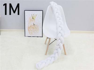 1PC 1M/2,2 M/3M/Neugeborenen Bett Stoßstange Lange Verknotet 4 flechten Kissen Baby bett Stoßstange Knoten Krippe Kleinkind Zimmer Dekor Baby Zimmer Dekor: 7