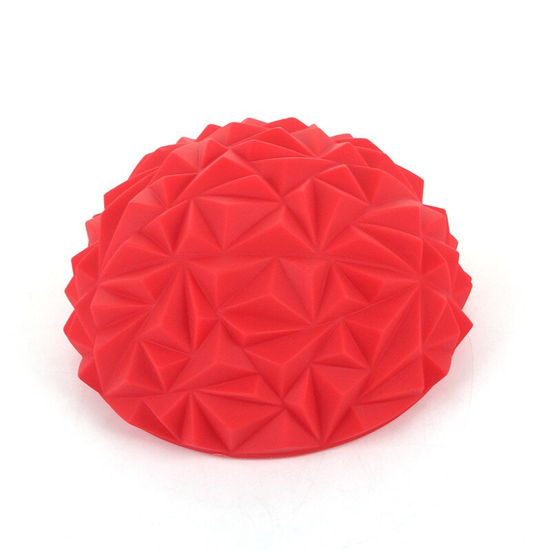 16cm Yoga Half Ball Toy Inflatable Sphere Stepping Stones Outdoor Toys Indoor Games for Kids Balance Hemisphere Ball: Red-A