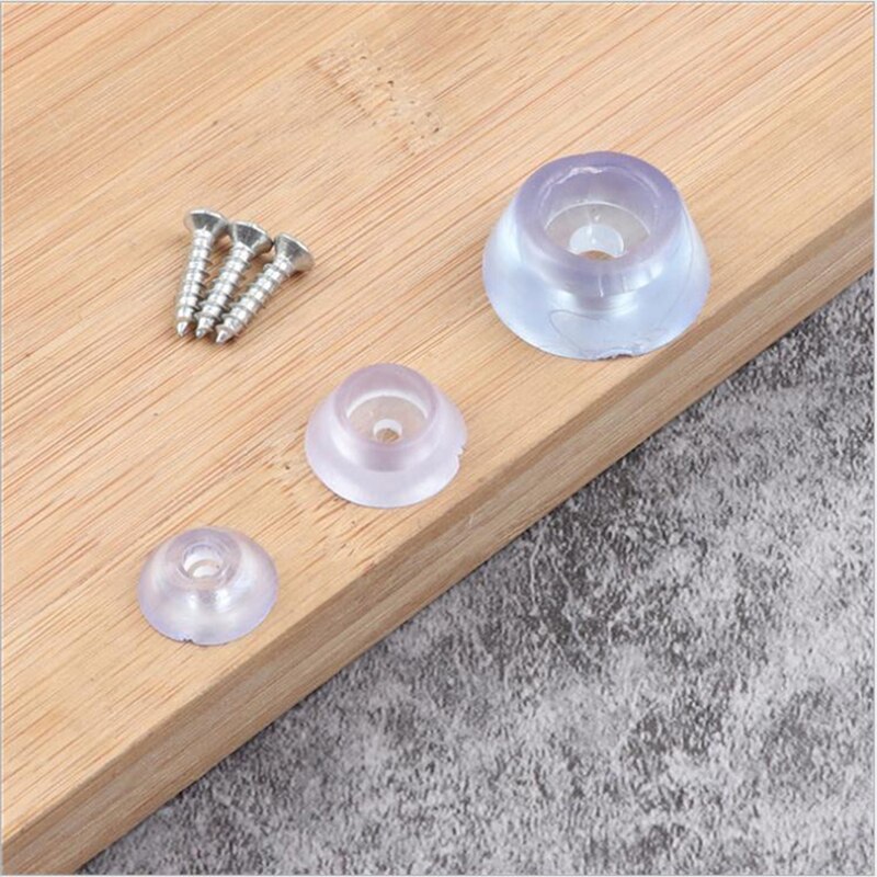 10pcs Rubber Non-slip Furniture Chair Leg Caps Feet Sofa Foot Protector Pads Floor Furniture Legs Protector Pad With Screws