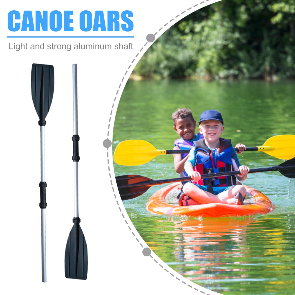 2pcs Detachable Assemble Strengthened Aluminium Boat Oars Paddle Long Oar PVC Inflatable Boat Fishing Kayak Paddles Accessories