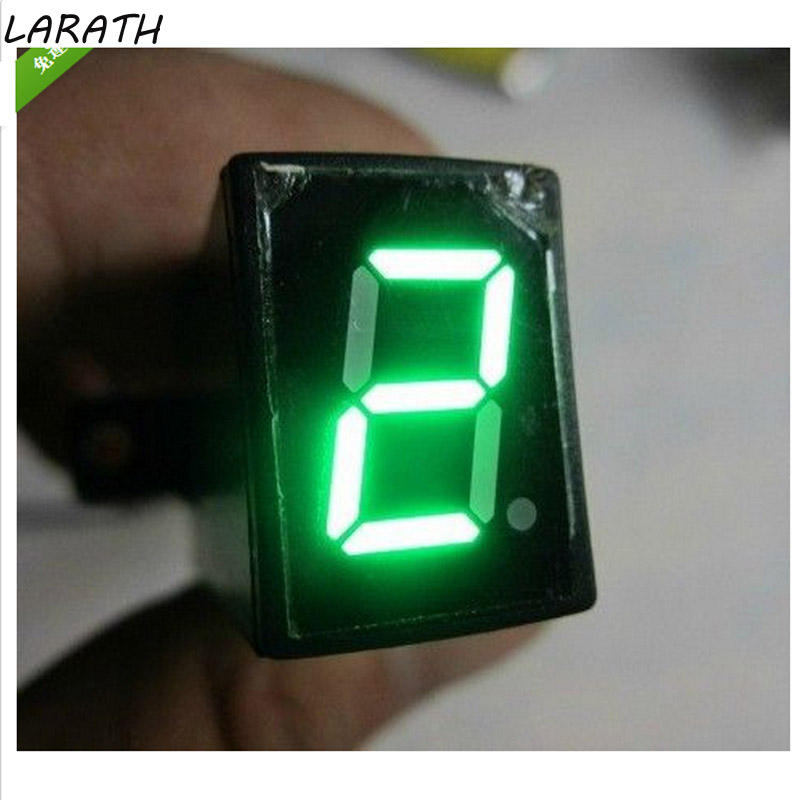 Indicador de marchas digital universal para motocicleta, indicador de marchas de 5 velocidades, pantalla de vehículo todoterreno, sensor de palanca de cambios, pantalla verde