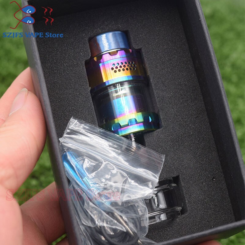 yftk Kylin M RTA Rebuildable 3ml/4.5ml 24mm Tank Atomizer Top honeycomb airflow Large Build Deck Vaporizer vape Tank vs zeux rta