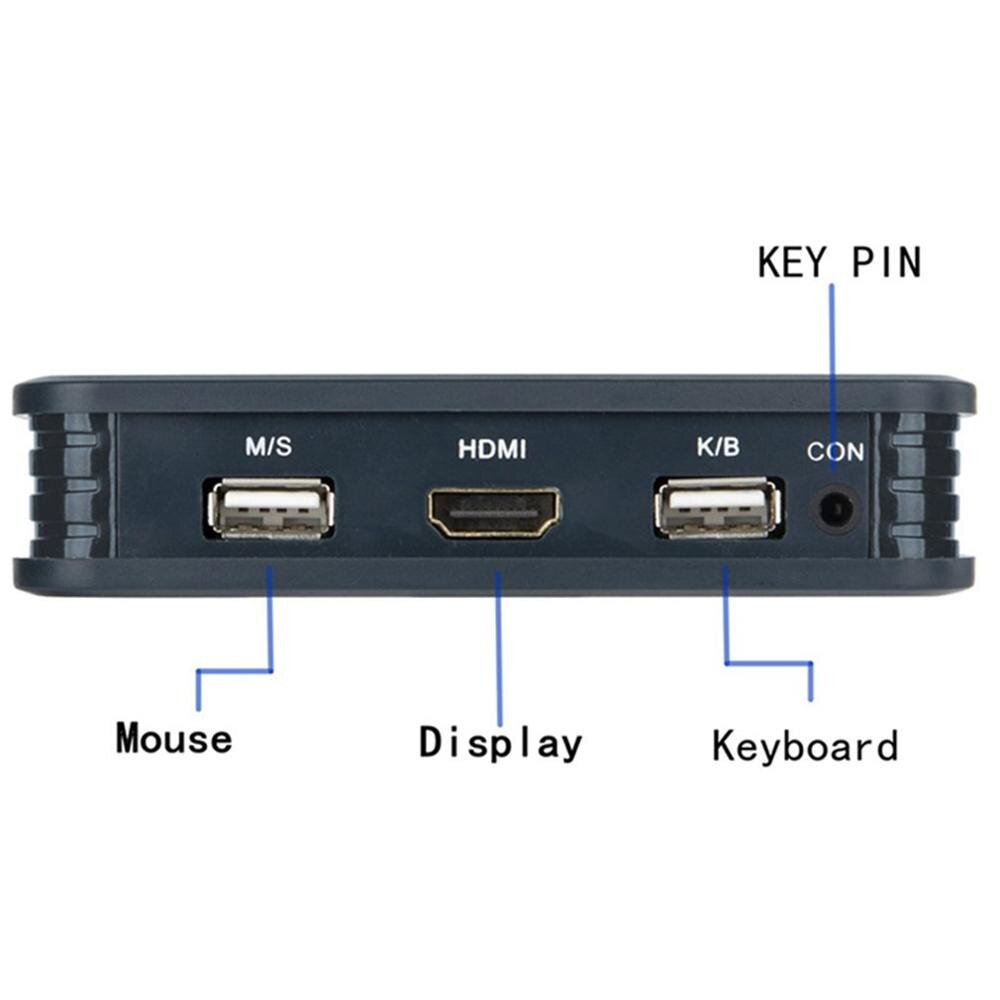 TCNEWCL 2 Port HDMI KVM Switch, Switch Selector for 2 Computers Sharing 1 Monitor and 2 USB Devices Mouse & Keyboard Support 4K×2K@30Hz Remote Switching
