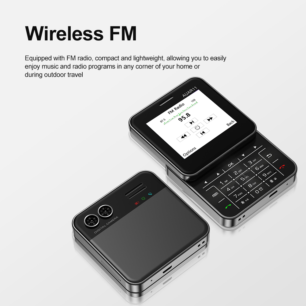 SERVO AUAR11 Roterend schuifscherm Telefoon 2,4-inch display 2G GSM Blacklist Snelheidsknop Kleine mobiele telefoons Op-voor-datum Meertalig